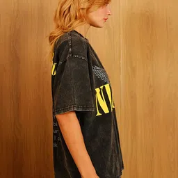 Bonkers Corner Women Printed Pockets T-shirt image 4