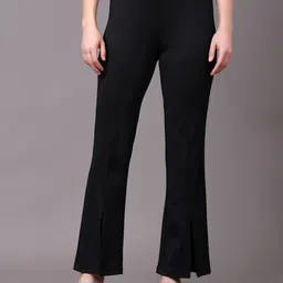 MEEAMI FASHION Women Original Bootcut Slim Fit Easy Wash Trousers-picture-22