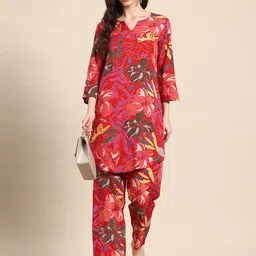 PINK VYBE Floral Printed Top & Palazzo Co-Ord Set-picture-25