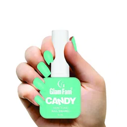 GlamFam Set Of 2 Candy Non Toxic Nail Enamel - 12 ml Each - Topcoat - 11 image 4