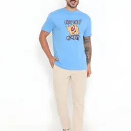 KaamBhari Graphic Printed Round Neck Pure Cotton Regular Fit T-shirt image 4
