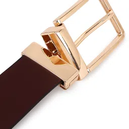 LOOPA Men Textured Leather Reversible Formal Belt image 3