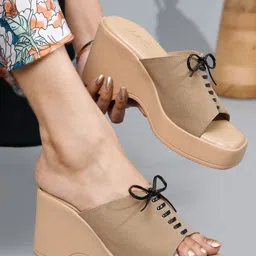 JM Looks Wedge Sandals with Bows-picture-37