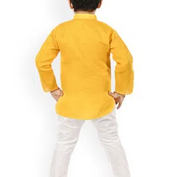NEW GEN Boys Floral Embroidered Regular Kurta with Trousers image 3