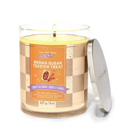 Bath & Body Works Brown Sugar Toaster Treat Single Wick Scented Candle - 227g-picture-24