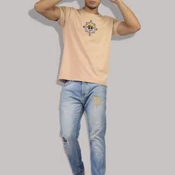 Greylongg Men Typography Printed Extended Sleeves T-shirt image 5