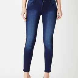 Miss Chase Women Skinny Fit High-Rise Heavy Fade Stretchable Jeans-picture-25
