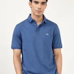 Andamen Men Solid Polo Collar Cotton T-shirt-picture-39