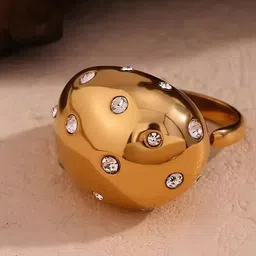 KARISHMA KREATIONS Crystal Studded Adjustable Finger Ring-picture-34