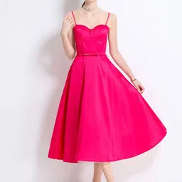 JC Collection Women Fit-Flare Midi Dress-picture-34
