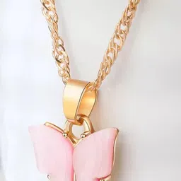 Vembley Gold-Plated Butterfly Pendant Necklace-picture-38