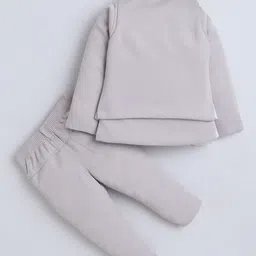 BAESD Boys Embroidered Mandarin Collar Sequins Sherwani & Trouser Set With Shrug image 4