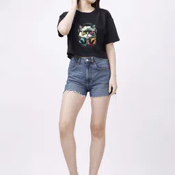 ELLITI Animal Print Cotton Crop Top-image-52