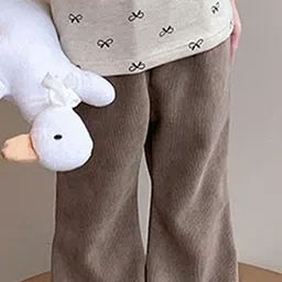 LULU & SKY Girls Flared High-Rise Trousers image 2