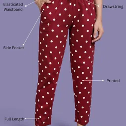 Kryptic Pack Of 2 Printed Pure Cotton Relaxed-Fit Mid-Rise Lounge Pants image 5
