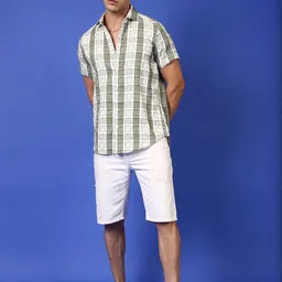 Voroxy Men Patterned Short Sleeves Casual Shirt image 4