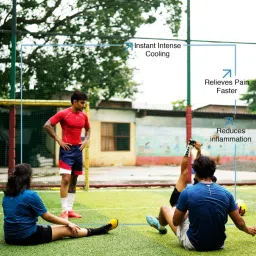 UpUrFit Rapid Pain Relief Cryo Spray | Quick Pain Freeze and Anti-inflammatory action | Cryotherapy - Soothing Relief for Strains, Sprains & Knocks | Menthol & Curcumin inflused (150 ML) image 3