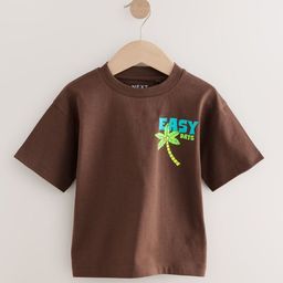 NEXT Boys Oversized Printed Pure Cotton T-Shirt-picture-42