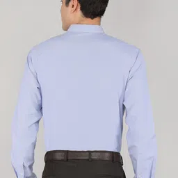 park avenue Men Slim Fit Self Design Formal Shirt image 4