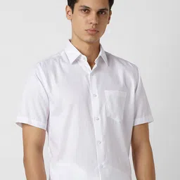 Van Heusen Textured Spread Collar Pure Cotton Formal Shirt-picture-34