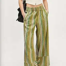 LULU & SKY Women Printed High-Rise Easy Wash Trousers-picture-37