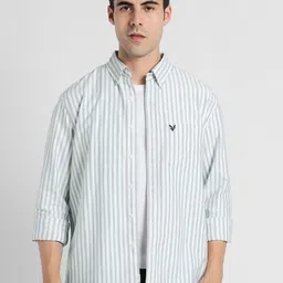 AMERICAN EAGLE OUTFITTERS Slim Fit Striped Spread Collar Casual Shirt-picture-40