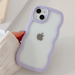 CASE CREATION Women iPhone 7 Clear Curvy Wave Back Case Mobile Accessories-picture-1
