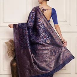 Moda Rapido Woven Design Zari Banarasi Saree image 2