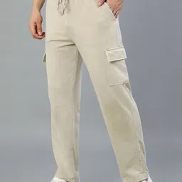 LIMEROAD Men Cotton Mid Rise Track Pants image 5