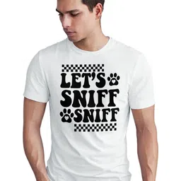 Seekbuylove Typography Printed Round Neck Short Sleeves Bio Finish Pure Cotton T-shirt-image-30