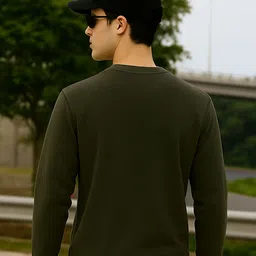 Moda Rapido Men Graphic Printed Round Neck Regular Fit long sleeve Pullover Sweatshirts image 4