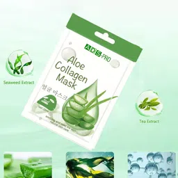 A.D.S Aloe Collagen Sheet Mask For Soothing & Relief the Skin - 28 ml image 4