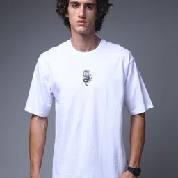 MADSTO Graphic Printed Drop-Shoulder Sleeves Pure Cotton T-shirt-picture-22