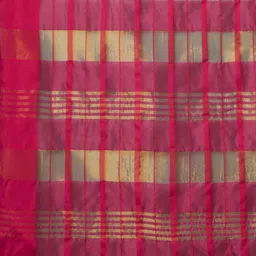 Saree mall woven design Checked Zari Taant Sarees image 5