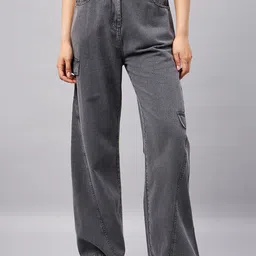 Orchid Blues Women Flared High-Rise Jeans-image-99