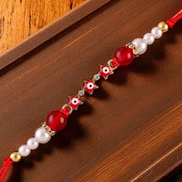 SHONA'S STYLE Evil Eye Beaded Thread Rakhi-picture-47