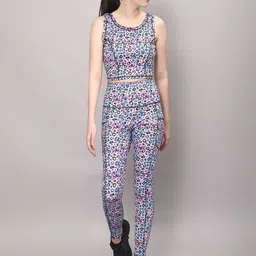 SAKARMAA Women Printed Sports Bra & Tights Tracksuit-picture-18