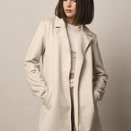 ONLY Women Suede Longline Parka Jacket image 5
