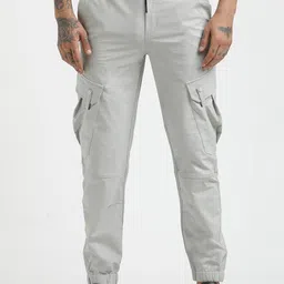 Blu MNKY Men Smart Joggers Trousers-picture-36