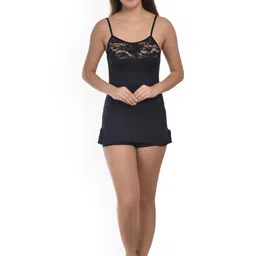 new blue eyes Women Shoulder Straps Neck Baby Doll With Brief-image-79
