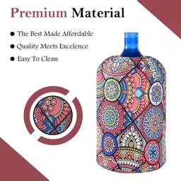 Kuber Industries 2 Pcs Polyester Elastic Closure 20Ltr Water Bottle Cover image 2