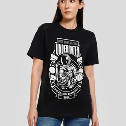 Underrated Club Women Printed Bio Finish T-shirt-picture-35