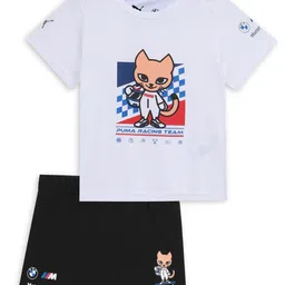 PUMA Motorsport Unisex Kids Printed T-shirt with Shorts-picture-21