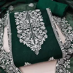 Ishin Floral Embroidered Unstitched Dress Material-image-65