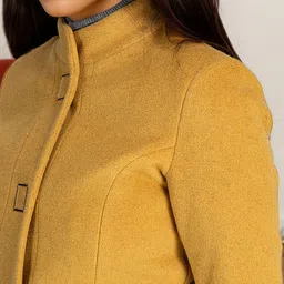 Mast & Harbour Stand Collar Single-Breasted Overcoat image 3