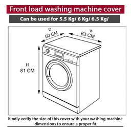 The Furnishing Tree Red Plastic Washing Machine Cover image 2