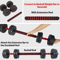 aman fit 12.5 kg Convertible Dumbbells Kit 12 Kg For Home Gym Home Gym Combo image 2
