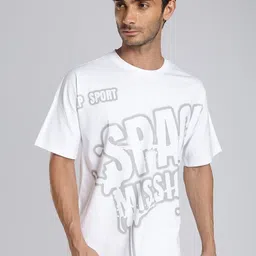 Xtep Typography Printed Round Neck Go-Dry Cotton T-Shirt-picture-42