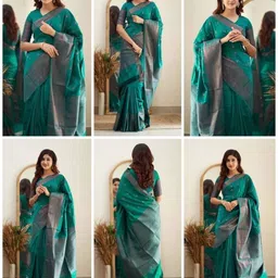 Vidula Fashion Ethnic Motifs Woven Design Zari Banarasi Saree-picture-15