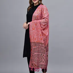 LOOM LEGACY Printed Block Print Khadi Cotton Dupatta image 3